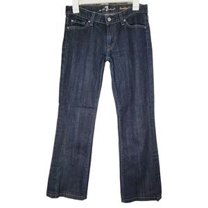 7 For All Mankind Dark Wash Denim Bootcut Low Rise Jeans Womens Size 29 / 8